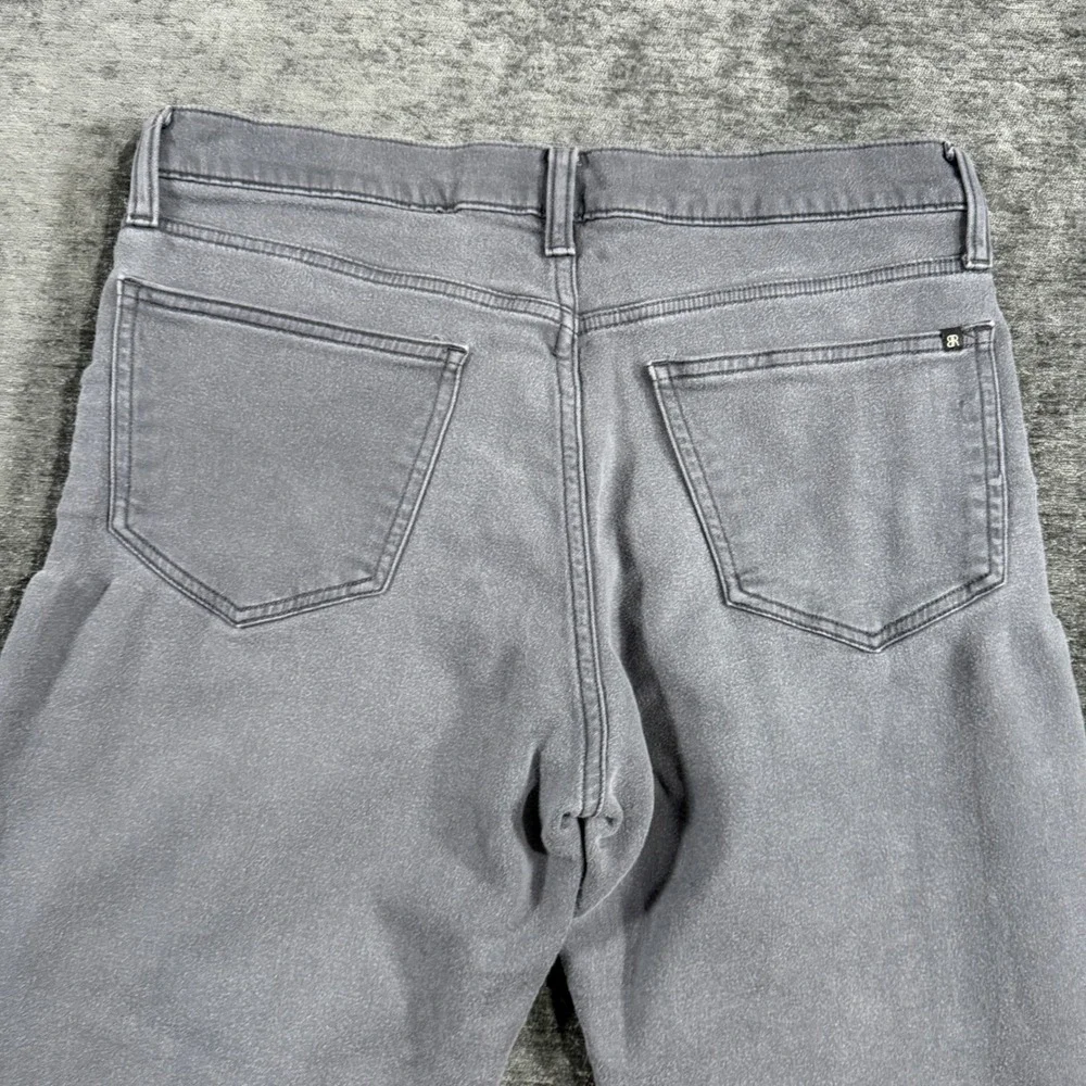 Banana Republic Mens Grey Slim Straight Stretch Jeans 32x34 Low Rise Denim